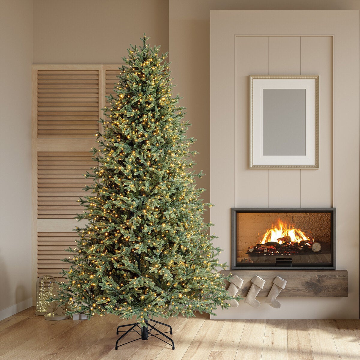 Árbol de Navidad Pre-iluminado 2.2m con 1,850 Luces Radiant Micro LED Árbol de Navidad Pre-iluminado 2.2m con 1,850 Luces Radiant Micro LED