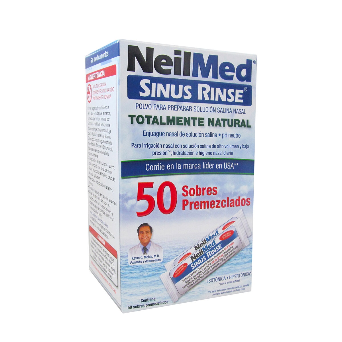 Neilmed Sinus Rinse 50 Sobres Premezclados (inc. Botella)