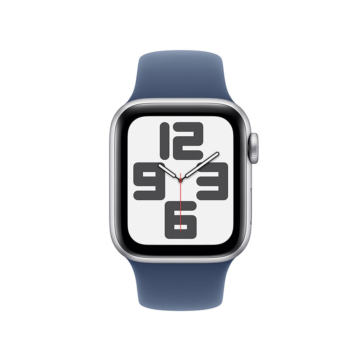 Apple Watch SE (GPS+Cellular) Caja de Aluminio Plata 40mm con Correa Deportiva Azul Denim S/M