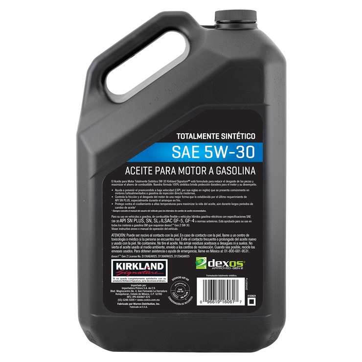 Kirkland Signature Aceite Sintético para Motor 5w30 80 cajas Kirkland Signature Aceite Sintético para Motor 5w30 80 cajas