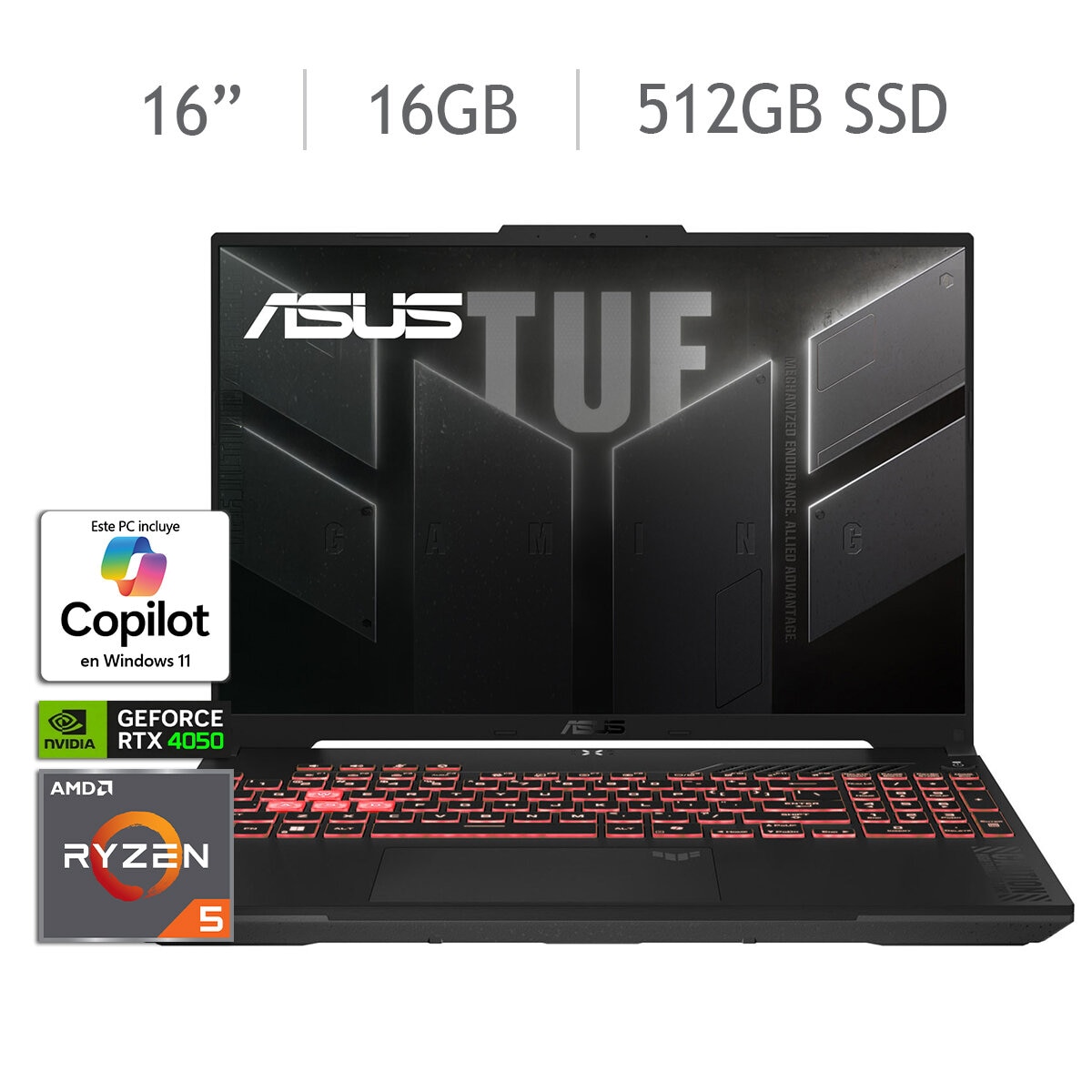 ASUS TUF Gaming A16 Laptop 16" Full HD AMD Ryzen 5 16GB 512GB SSD ASUS TUF Gaming A16 Laptop 16" Full HD AMD Ryzen 5 16GB 512GB SSD