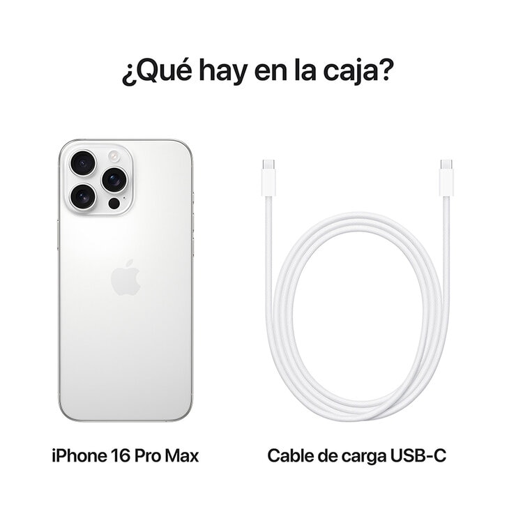 Apple iPhone 16 Pro Max 512GB Titanio Blanco Apple iPhone 16 Pro Max 512GB Titanio Blanco