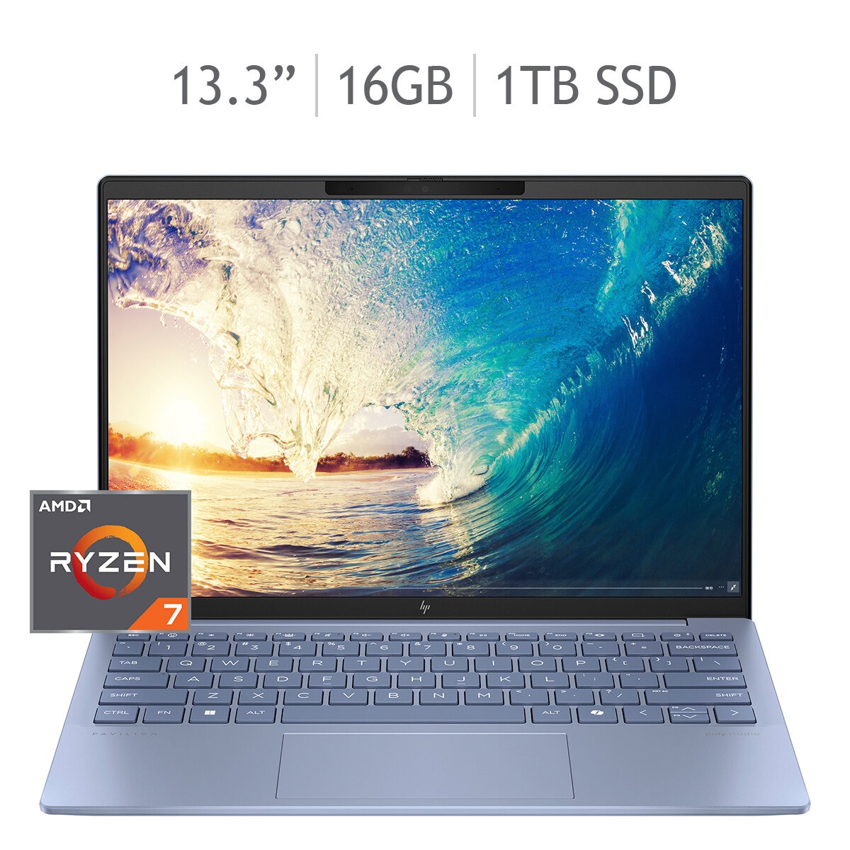 HP Pavilion Aero 13-bg0000la 13.3" Full HD+ AMD Ryzen 7 16GB 1TB SSD