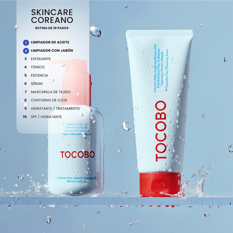 Tocobo Limpiador Facial de 2 pasos, Aceite y Limpiador Tocobo Limpiador Facial de 2 pasos, Aceite y Limpiador