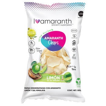 I Amaranth Chips Sabor Limón y Sal 500 g I Amaranth Chips Sabor Limón y Sal 500 g
