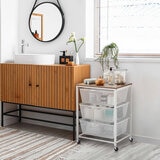 Carrito Rodante de Malla Metálica con 3 Niveles Carrito Rodante de Malla Metálica con 3 Niveles