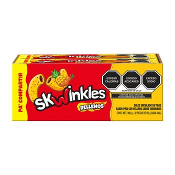 Skwinkles Rellenos Piña Tamarindo 6 pzas de 60g