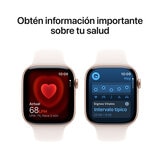 Apple Watch Series 11 (GPS) 46mm Aluminio Oro Rosa + Correa Deportiva Rubor Claro - Talla S/M Apple Watch Series 11 (GPS) 46mm Aluminio Oro Rosa + Correa Deportiva Rubor Claro - Talla S/M