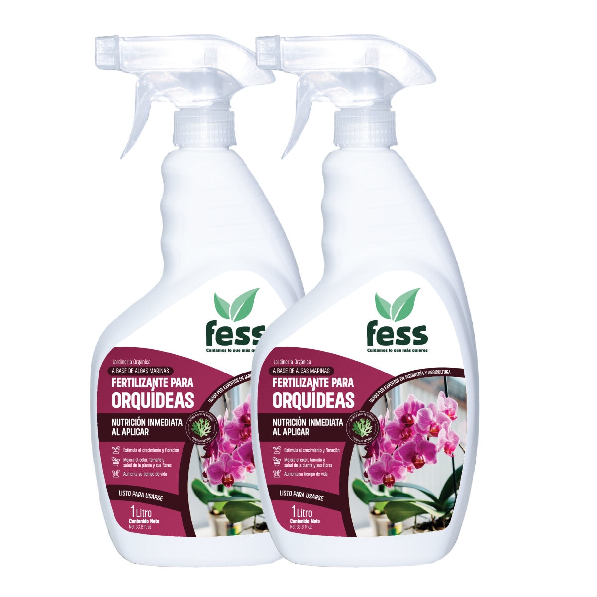 Fess, Fertilizante Orgánico para Orquídeas, 2 Litros Fess, Fertilizante Orgánico para Orquídeas, 2 Litros