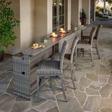 SunVilla, Diego Set de Bar con Fogatero de 8 Piezas SunVilla, Diego Set de Bar con Fogatero de 8 Piezas