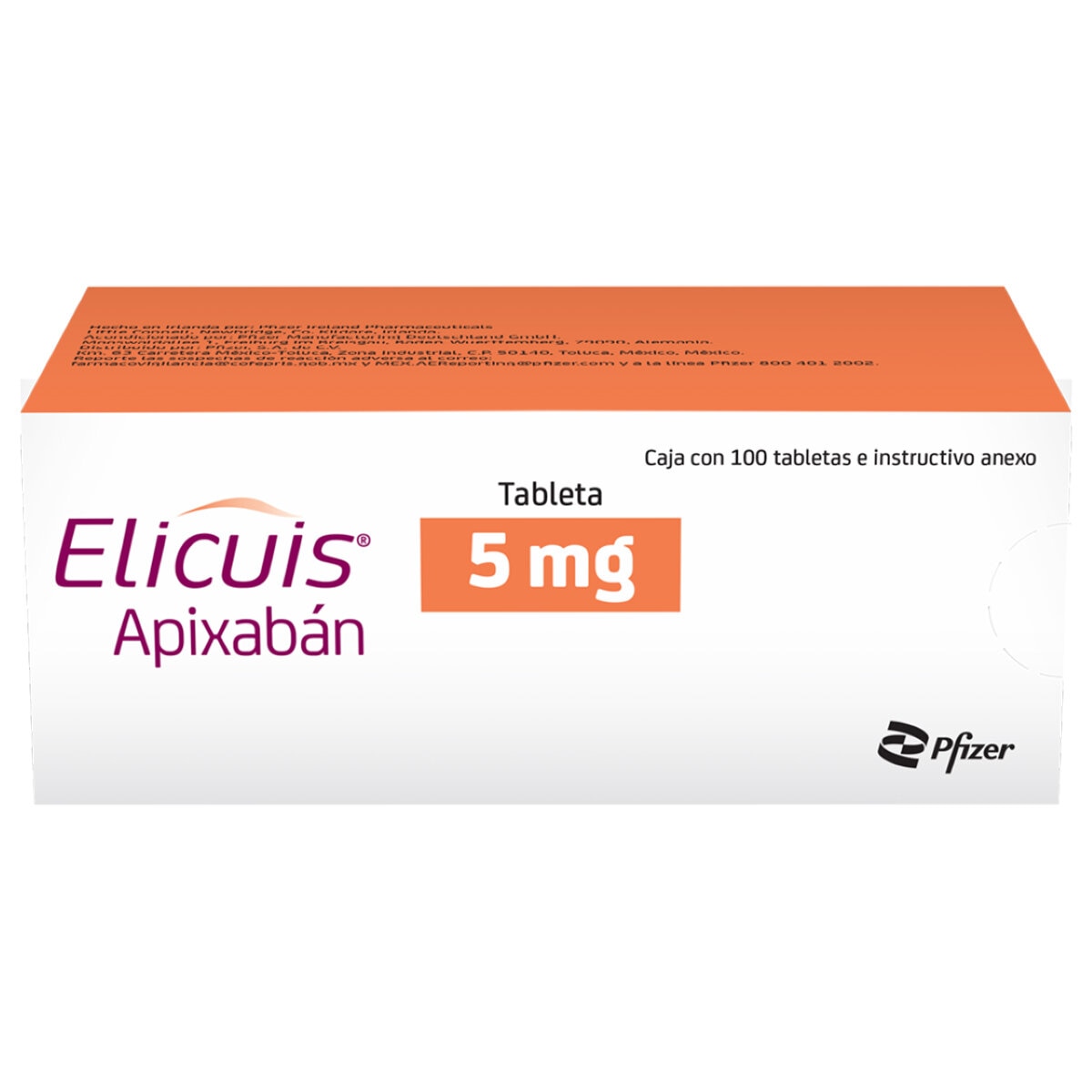 Elicuis 5mg 100 Tabletas