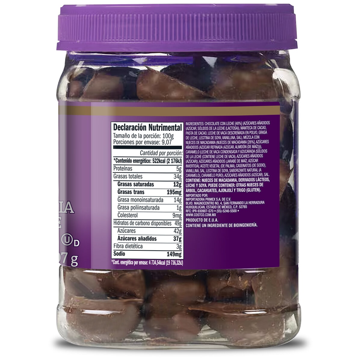 Kirkland Signature Enjambres de Macadamia y Chocolate con Leche 907g Kirkland Signature Enjambres de Macadamia y Chocolate con Leche 907g