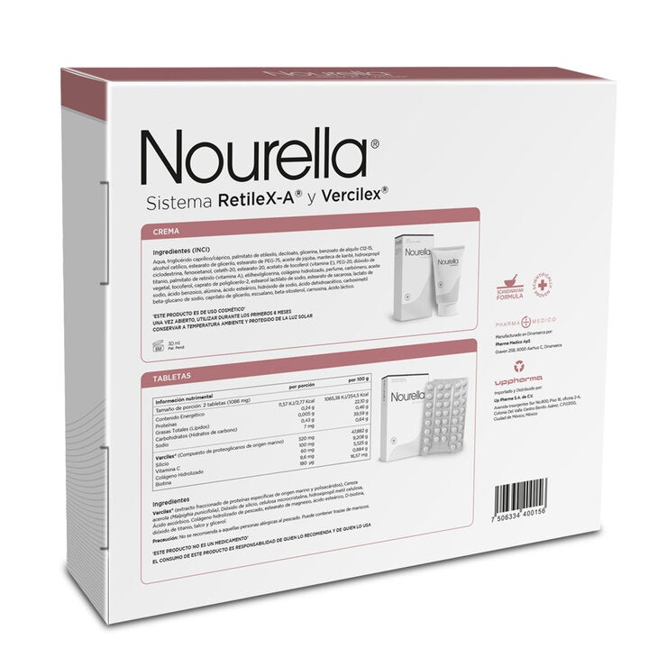 Nourella Kit Crema Tubo 30 mL + Caja Con 60 Tabletas Nourella Kit Crema Tubo 30 mL + Caja Con 60 Tabletas