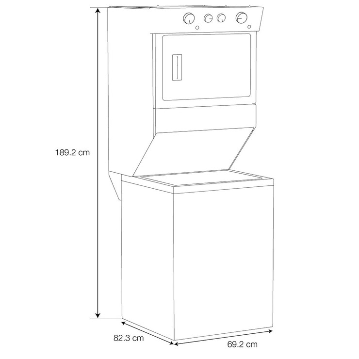 Whirlpool centro de lavado 20kg / 10Kg de gas Whirlpool centro de lavado 20kg / 10Kg de gas