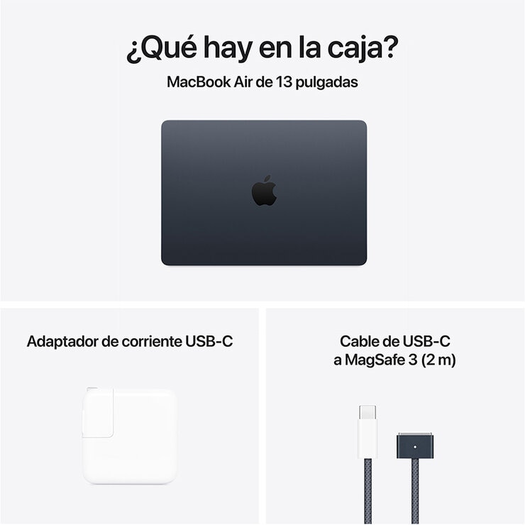 Apple MacBook Air 13" Chip M4 256GB Medianoche Apple MacBook Air 13" Chip M4 256GB Medianoche