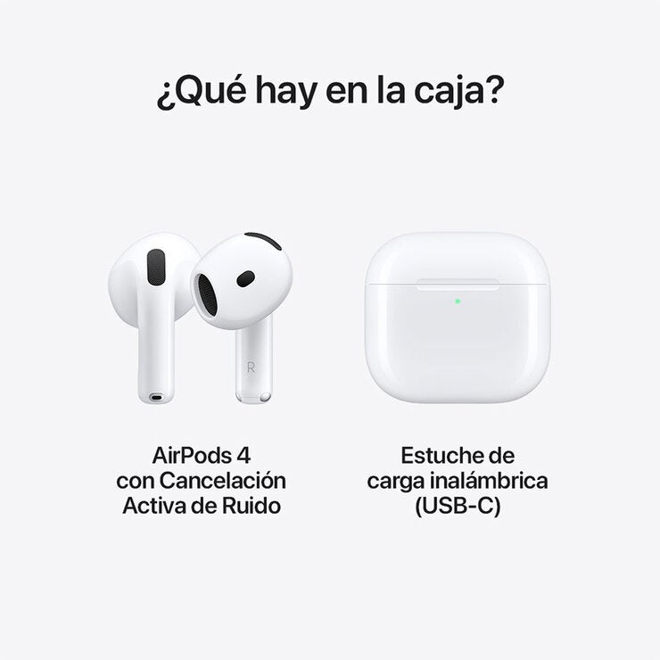 Apple AirPods 4 Cancelación Activa de Ruido Apple AirPods 4 Cancelación Activa de Ruido