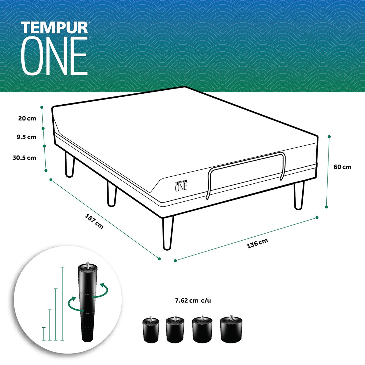 Set Tempur One + Ease Matrimonial