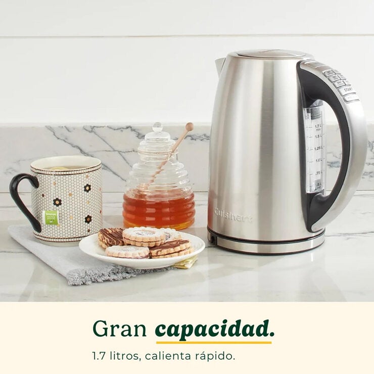 Cuisinart, Tetera programable eléctrica inalámbrica, 1.7 L Cuisinart, Tetera programable eléctrica inalámbrica, 1.7 L