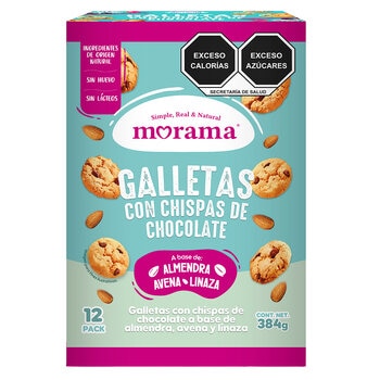 morama galletas chispas chocolate 384 g