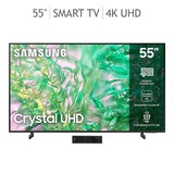 Samsung Pantalla 55" Crystal UHD Smart TV