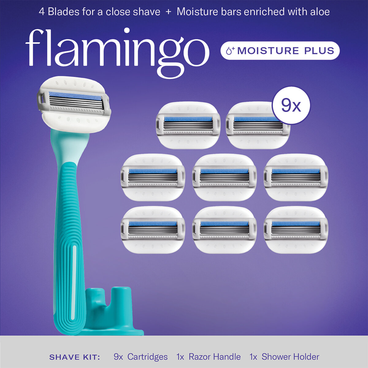 Flamingo Rastrillo 9 Cartuchos Flamingo Rastrillo 9 Cartuchos