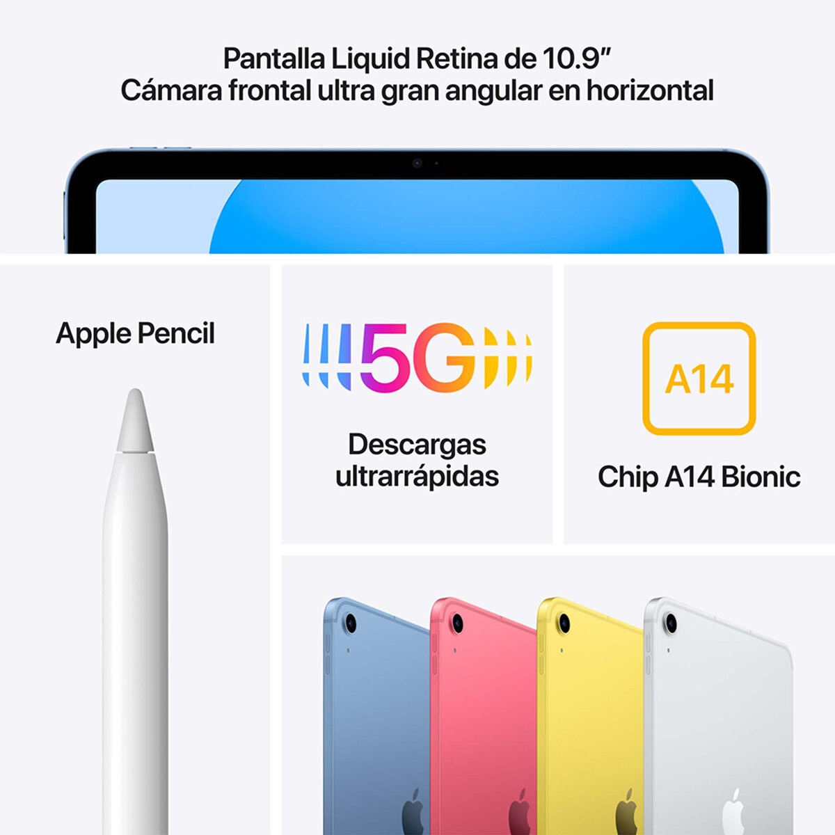 iPad 10.9 10ma Gen 64GB Azul + Apple Pencil 1ra Gen