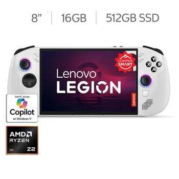 lenovo legion go s consola portátil 8" wuxga amd ryzen z2 go 16gb 512gb ssd