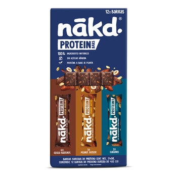 nakd barras de proteína 12/45 g