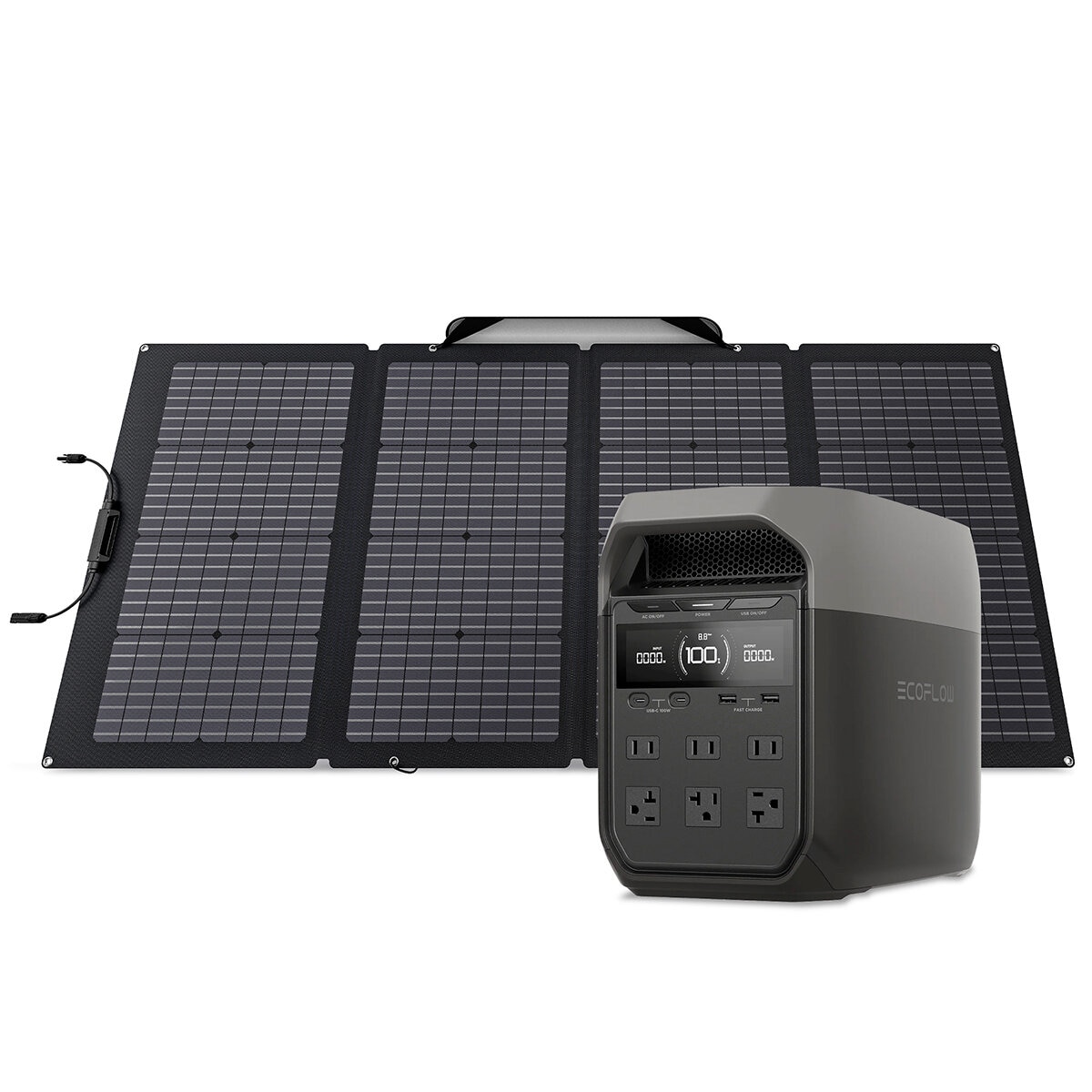 EcoFlow, Estación de Energía, Delta 3 + Panel Solar 220W Bifacial EcoFlow, Estación de Energía, Delta 3 + Panel Solar 220W Bifacial