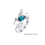 Mayfer, Juego de Anillo con Collar, Plata .925, Cristal Austríaco Mayfer, Juego de Anillo con Collar, Plata .925, Cristal Austríaco