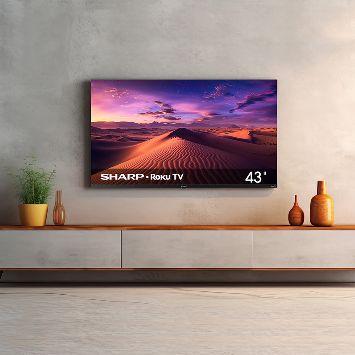 Sharp Pantalla 43" FHD ROKU TV