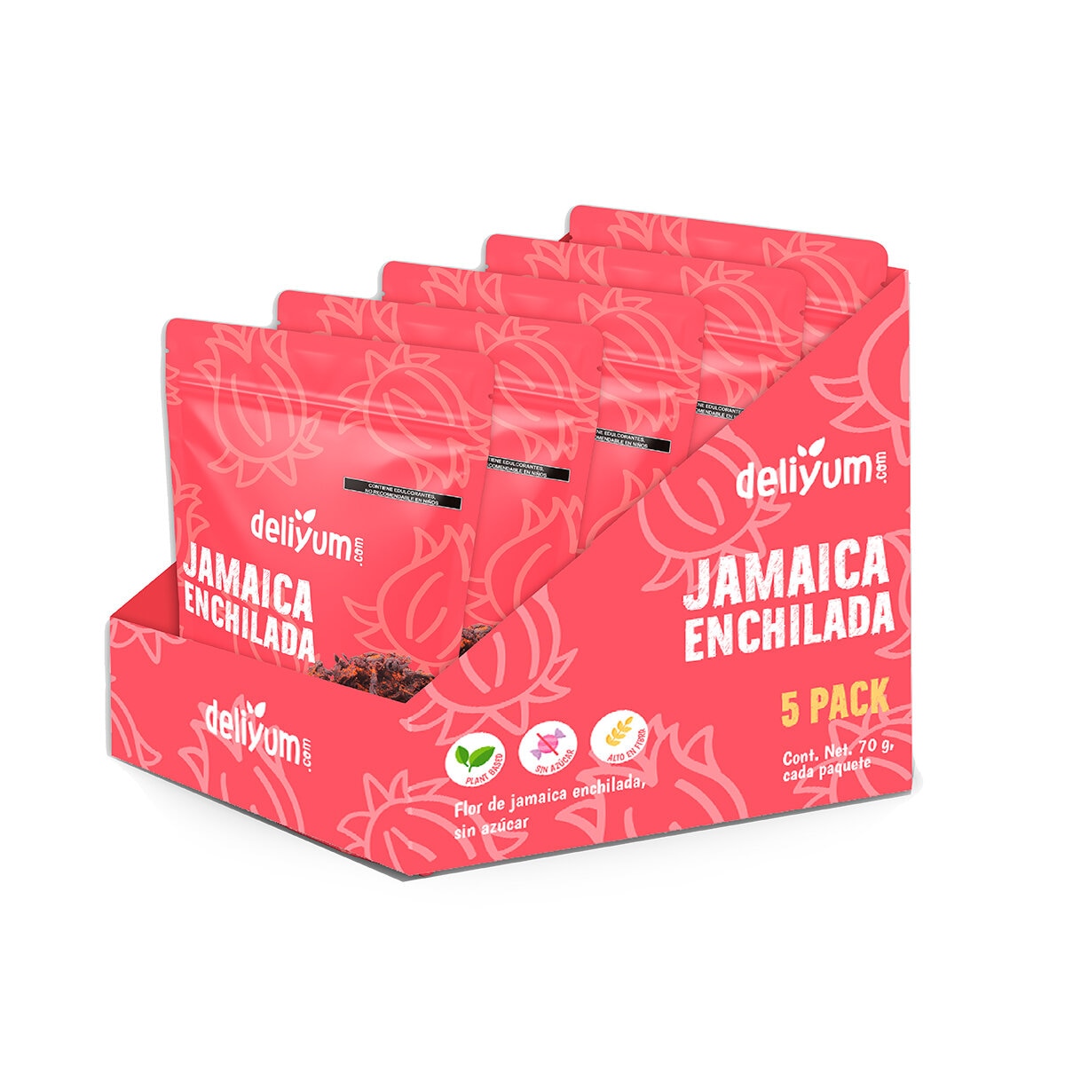 Deliyum Jamaica Enchilada Deshidratada 5 pzas de 70g