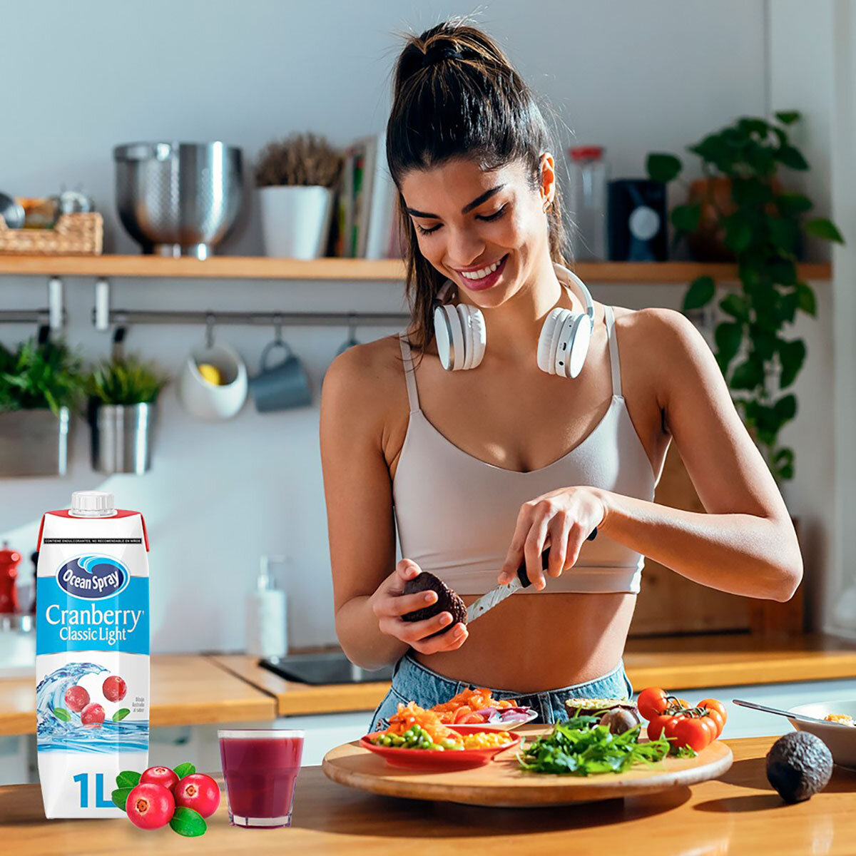 Ocean Spray Bebida de Arándano Baja en Calorías 6 pzs de 1 l Ocean Spray Bebida de Arándano Baja en Calorías 6 pzs de 1 l