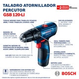 Bosch, Combo Atornillador + Llave de impacto 12V Bosch, Combo Atornillador + Llave de impacto 12V