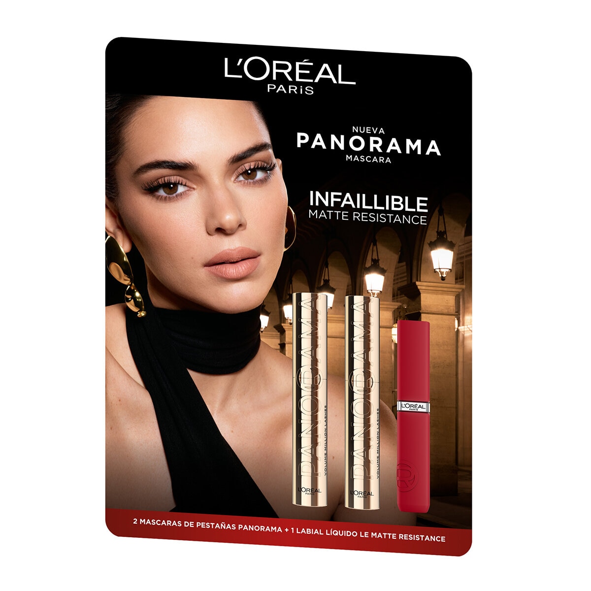 L'Oréal Panorama Máscara de Pestañas + Labial Líquido