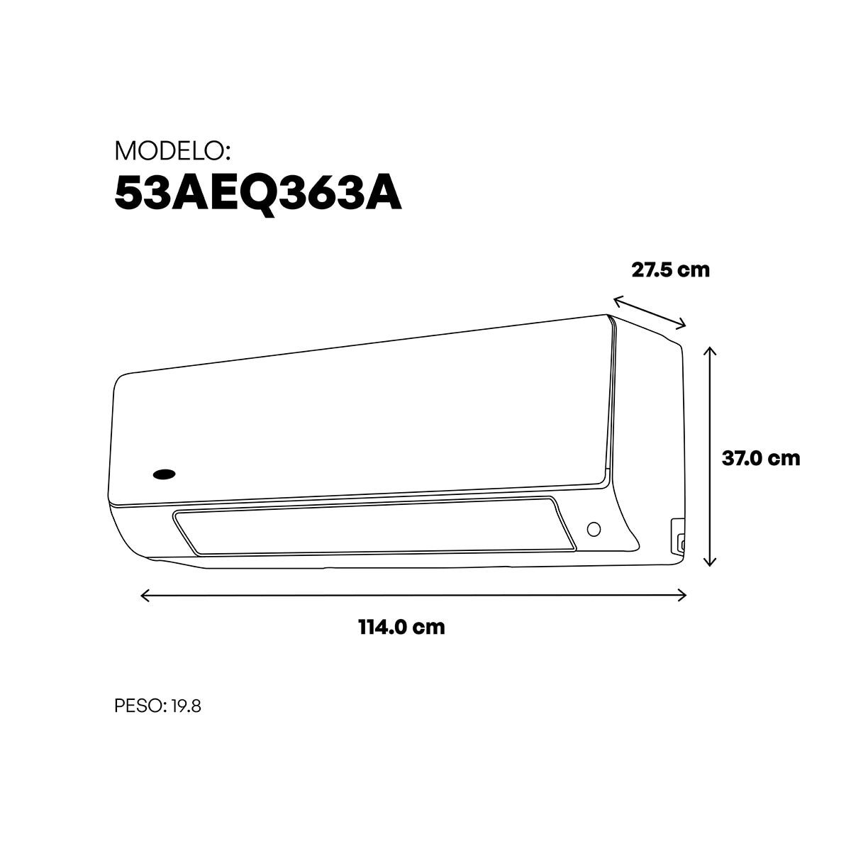 Carrier, Aire Acondicionado Minisplit Inverter con Wi-Fi, 36,000 btus 220V, Enfriamiento y Calefacción, 17 SEER Carrier, Aire Acondicionado Minisplit Inverter con Wi-Fi, 36,000 btus 220V, Enfriamiento y Calefacción, 17 SEER