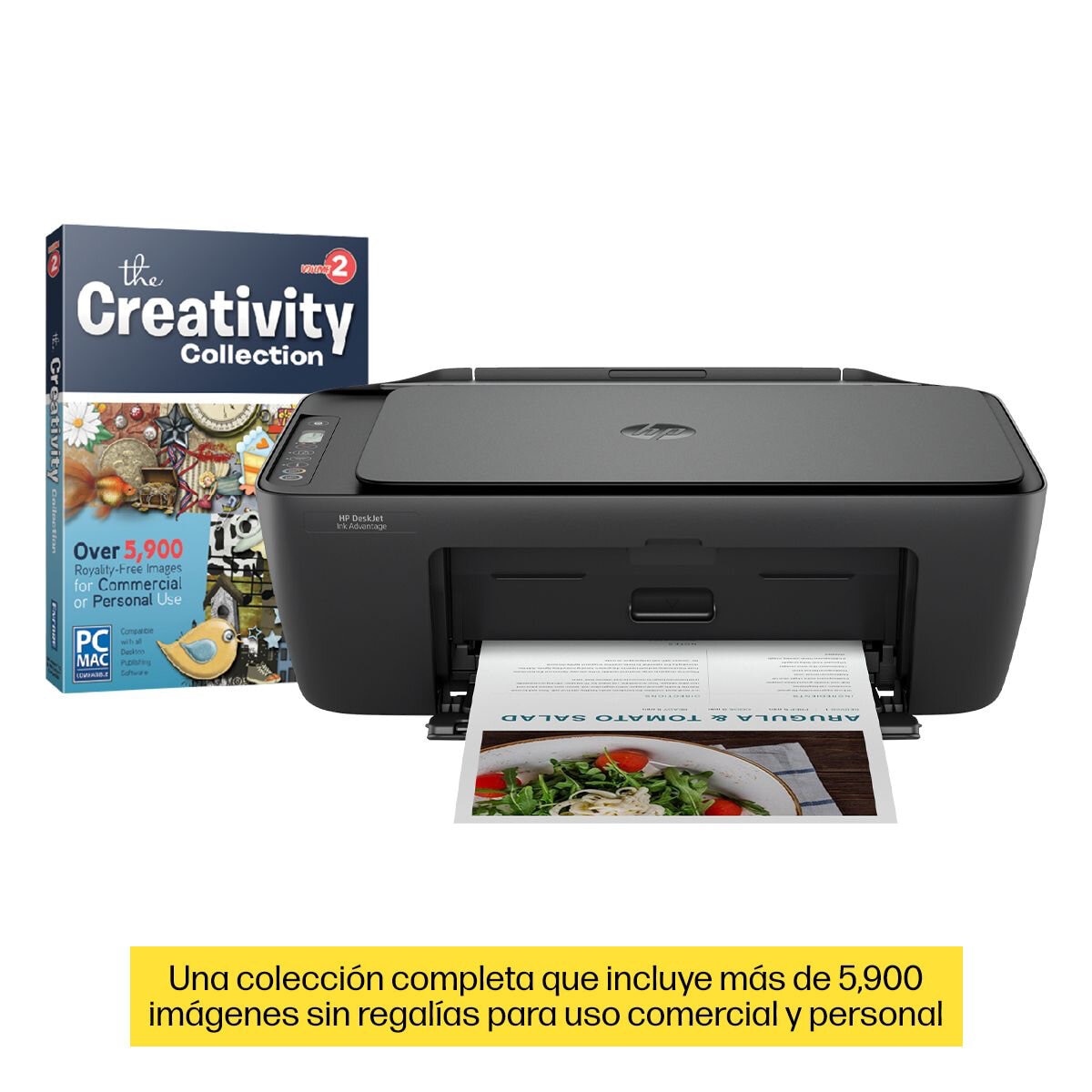 HP Impresora Multifuncional Desk Jet Ink 2874