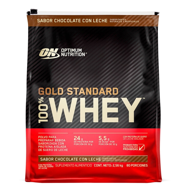 Gold Standard Whey Proteína en Polvo Sabor Chocolate con Leche 2.56kg