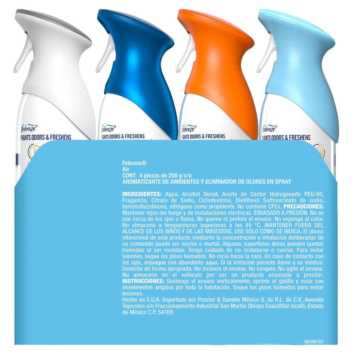 Febreze Air Aromatizante Ambiental 4 pzas de 250 gr Febreze Air Aromatizante Ambiental 4 pzas de 250 gr