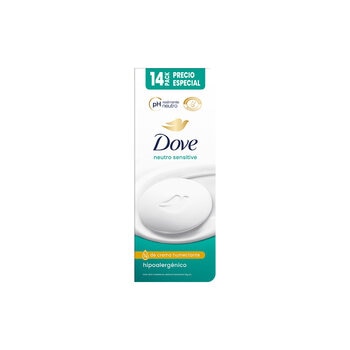 Dove Neutro Sensitive Jabón en Barra 14 pzas de 135 gr