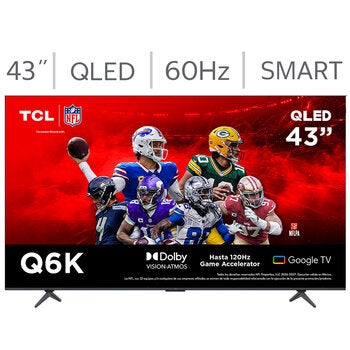 TCL Pantalla 43" QLED 4K Google TV 43Q6K TCL Pantalla 43" QLED 4K Google TV 43Q6K
