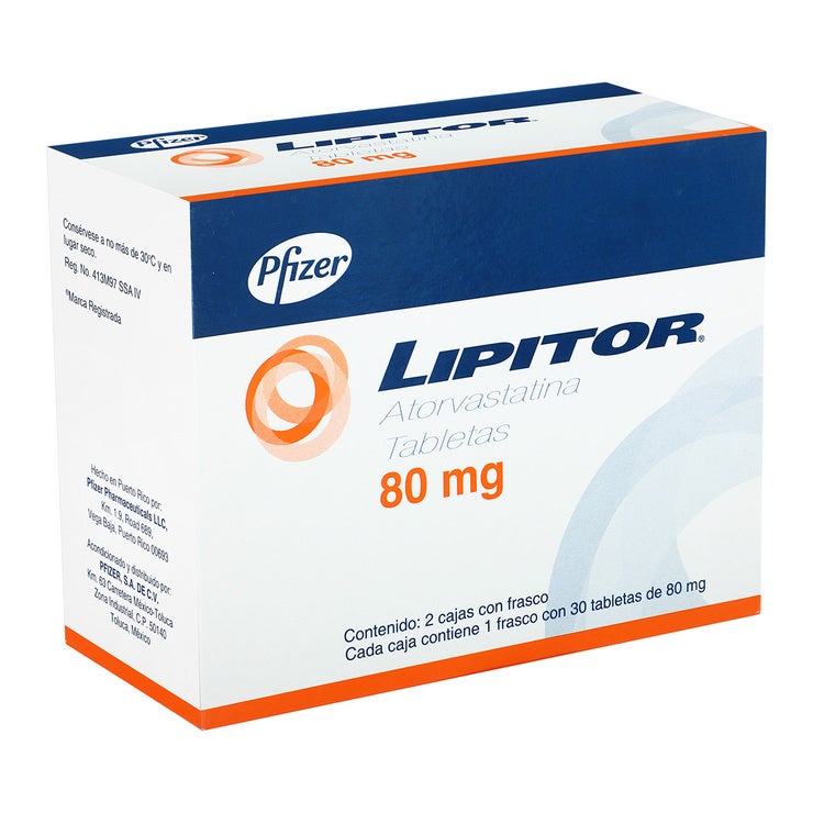 Lipitor 80mg 30 Tabletas 1+1 Lipitor 80mg 30 Tabletas 1+1