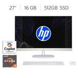 HP All-in-One 27-cr0253la 27" Full HD Pantalla táctil AMD Ryzen 5 16GB 512GB SSD HP All-in-One 27-cr0253la 27" Full HD Pantalla táctil AMD Ryzen 5 16GB 512GB SSD