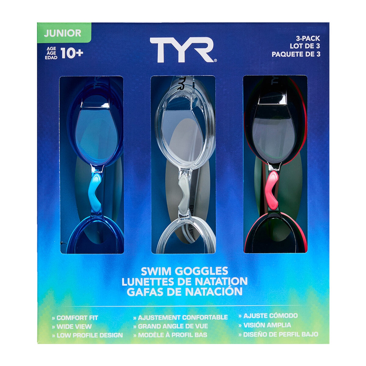 Set De Goggles TYR 3pk Adulto o Junior Set De Goggles TYR 3pk Adulto o Junior