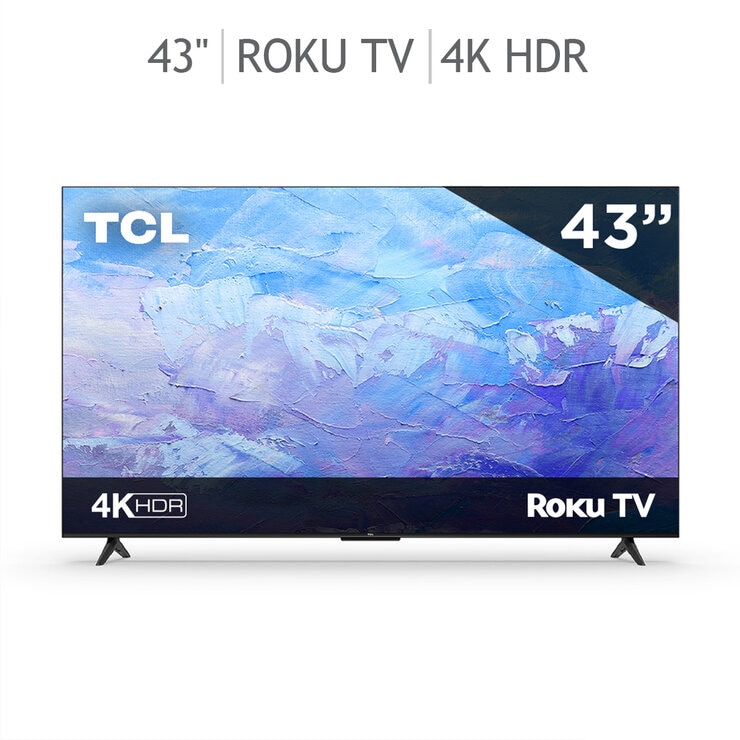 TCL Pantalla 43" 4K UHD Roku TV