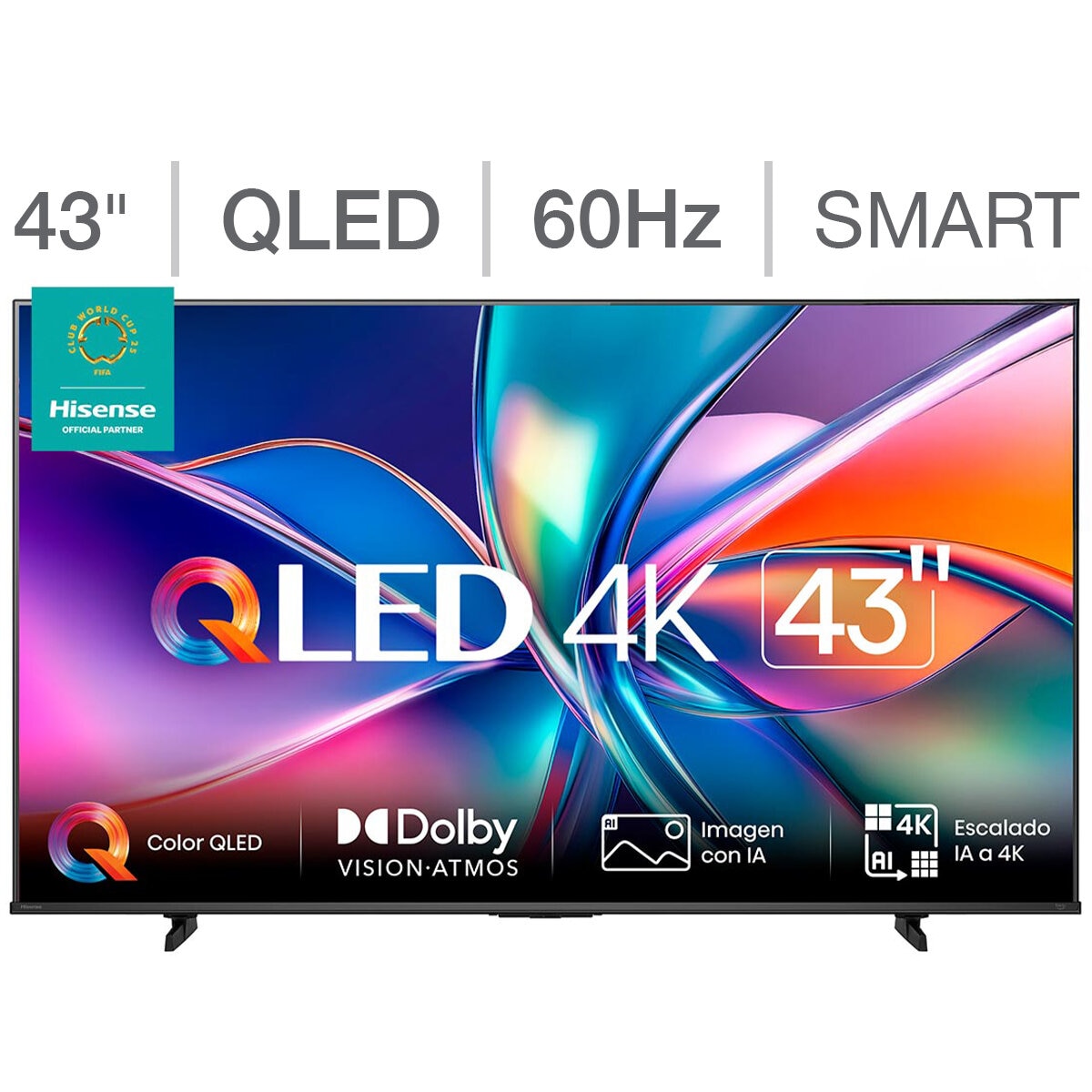 Hisense Pantalla 43" QLED 4K Fire TV Hisense Pantalla 43" QLED 4K Fire TV
