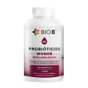 Bio B Probióticos Women 50 Billones Frasco con 60 cápsulas Bio B Probióticos Women 50 Billones Frasco con 60 cápsulas