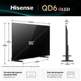 Hisense Pantalla 55" QLED 4K Fire TV Hisense Pantalla 55" QLED 4K Fire TV