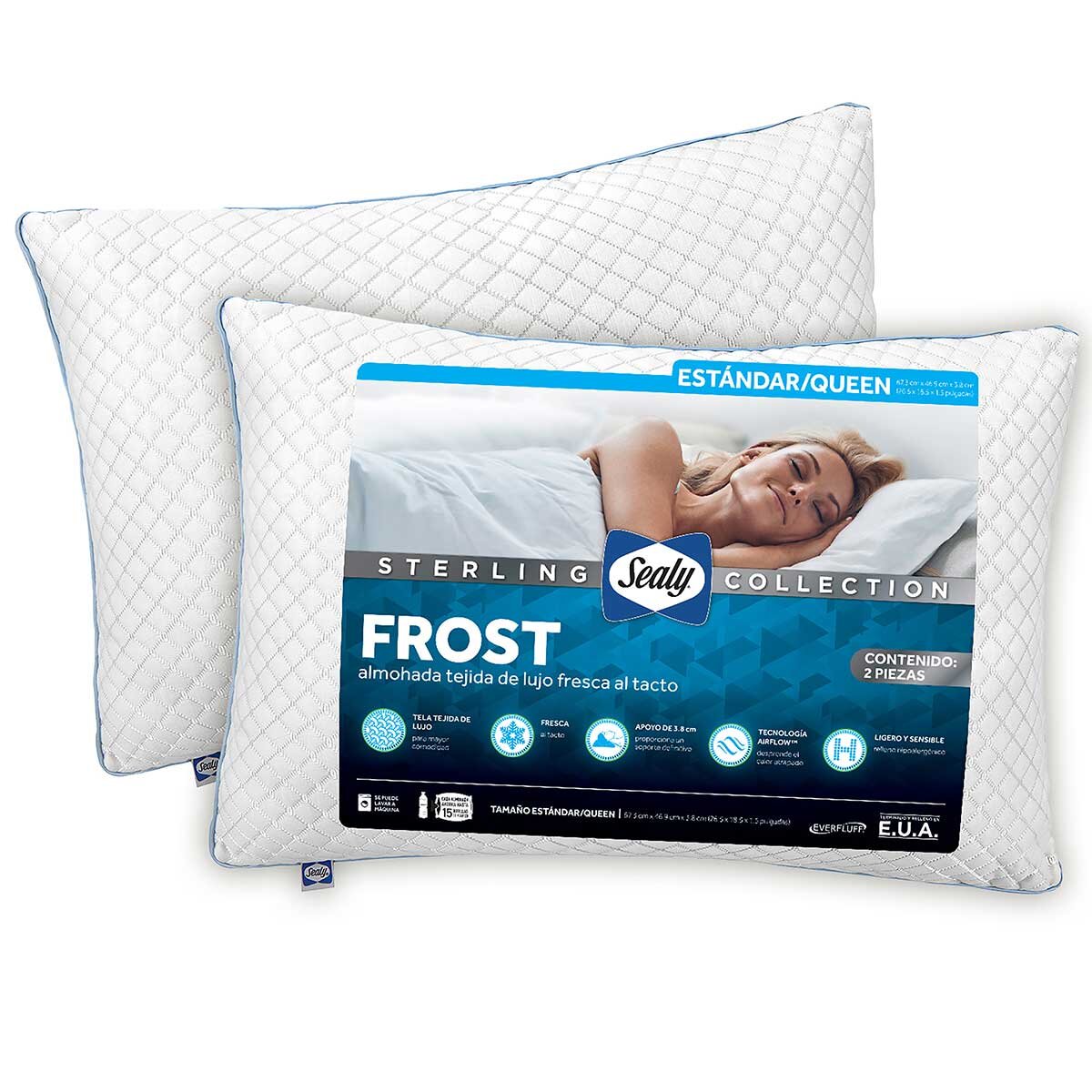 Sealy Almohada Estandar Queen 2 piezas Costco Mexico