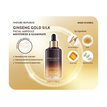 Nature Republic Ginseng Gold Silk Suero Facial Hidratante 100ml Nature Republic Ginseng Gold Silk Suero Facial Hidratante 100ml